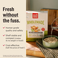 The Honest Kitchen Wholemade Res ranch-avena, proteína de calidad para perros