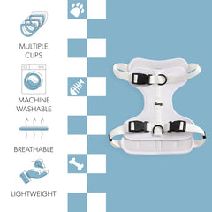 Arlo en primer plano con hebillas, diseño de tres broches para ponérselo rápido