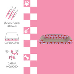 The LICKER STORE Montego: detalle de corazones rosados para estilo adorable en casa.