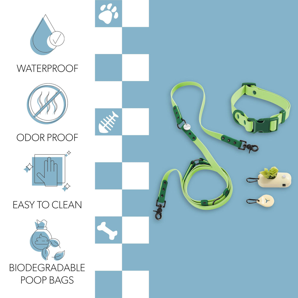 THE LICKER STORE WLK1005B-5SET Luna: dispensador de bolsas con linterna LED recargable