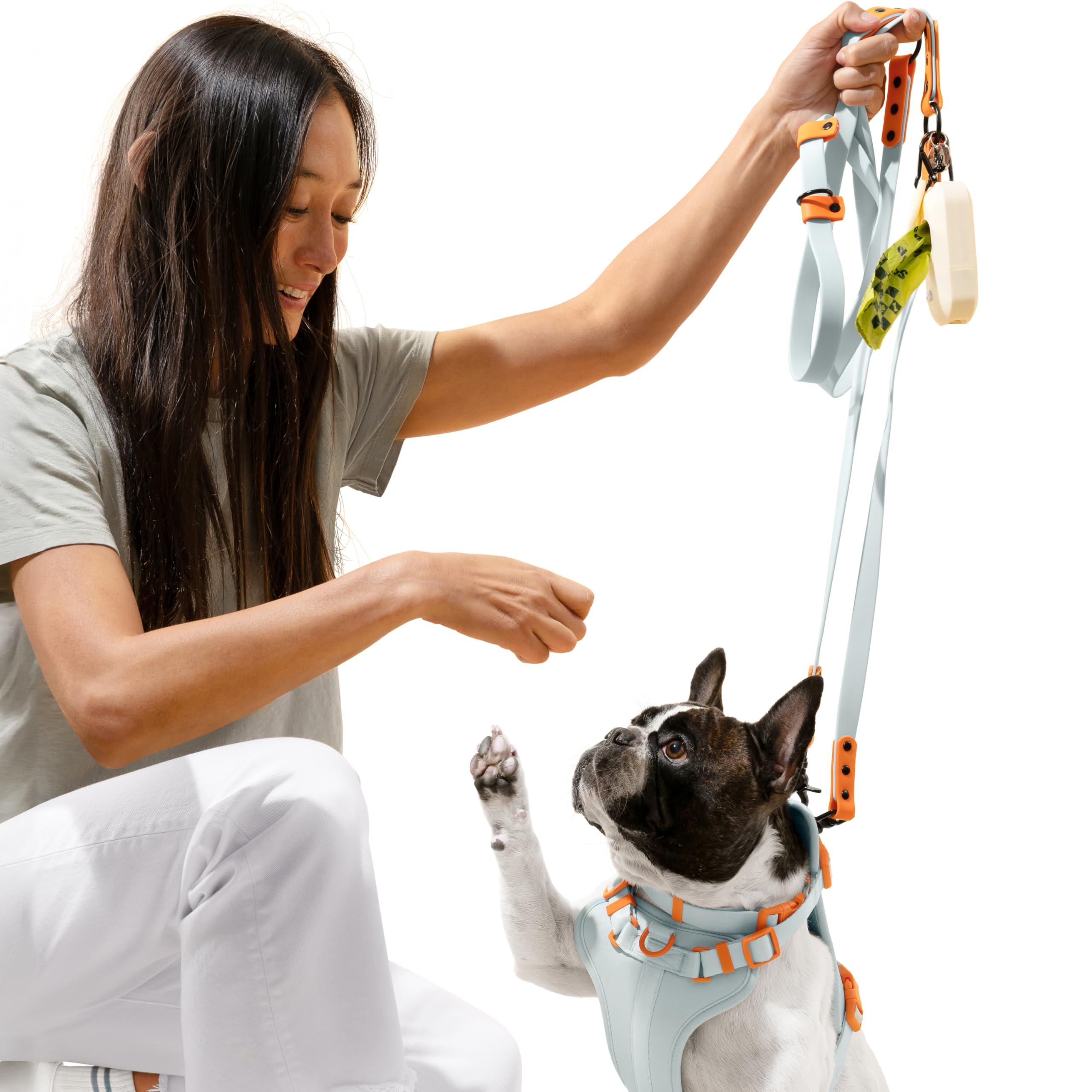 THE LICKER STORE WLK1006D-5SET Luna collar de dos tonos para perros grandes.