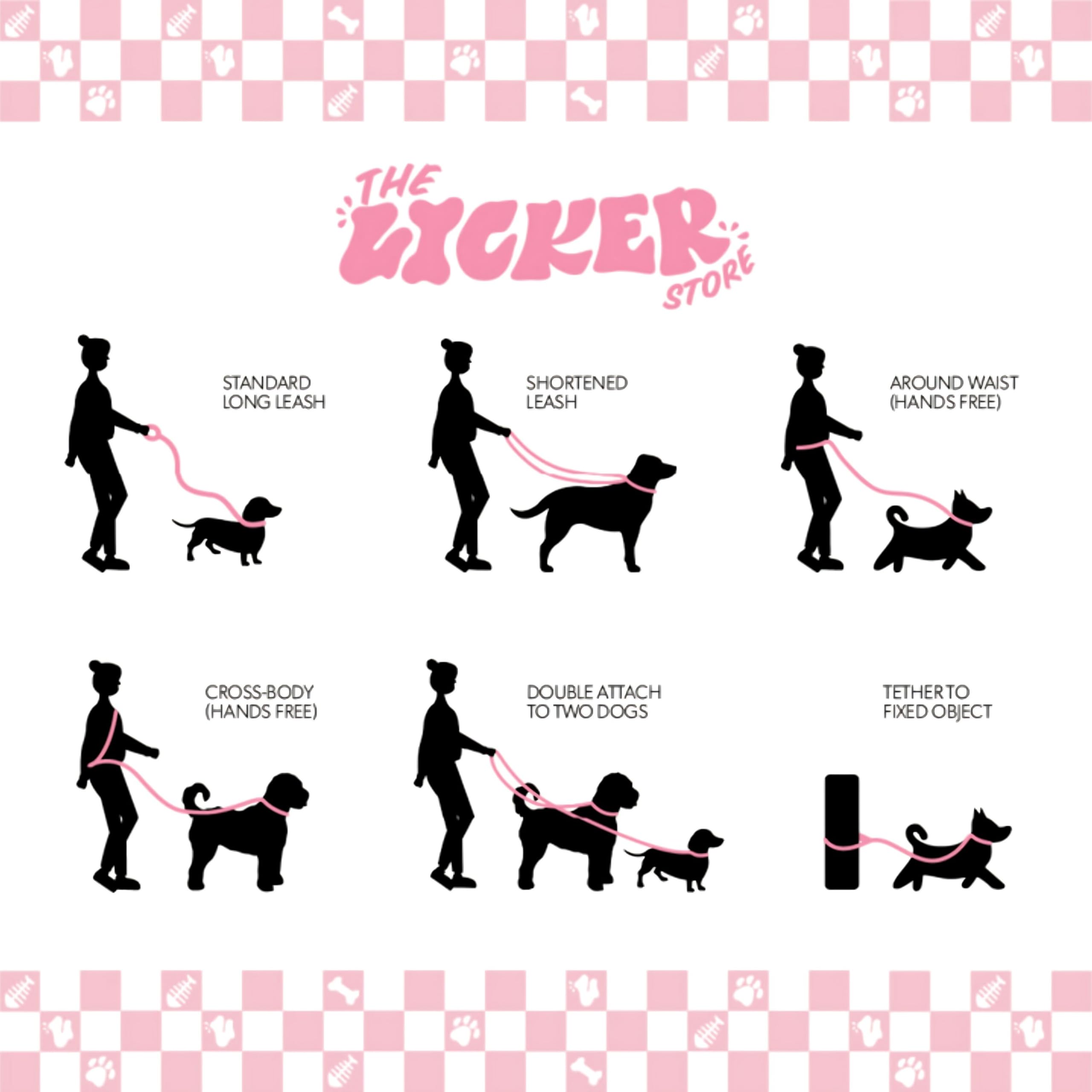 THE LICKER STORE WLK1006L-5SET Gancho para bolsa usada, paseos más limpios y sin tocar desechos.