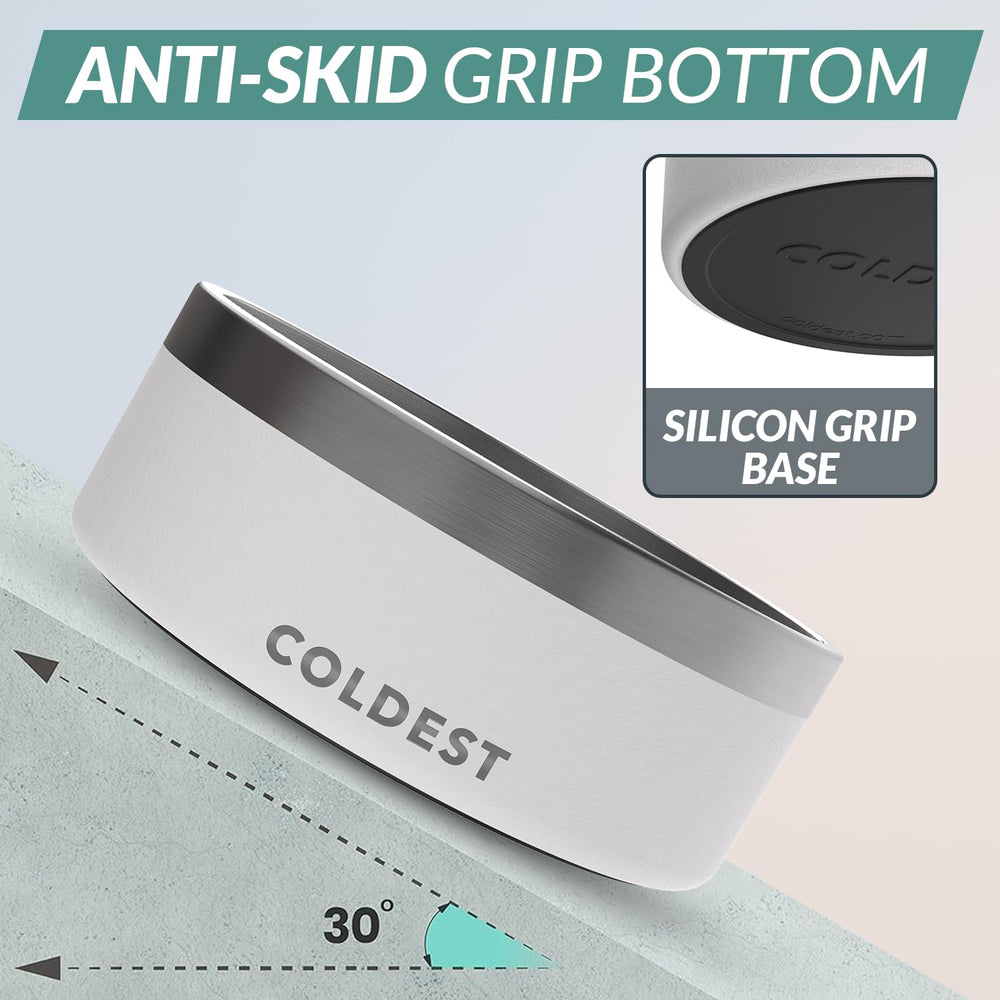 The Coldest Water comedero anti deslizante con base firme para evitar derrames