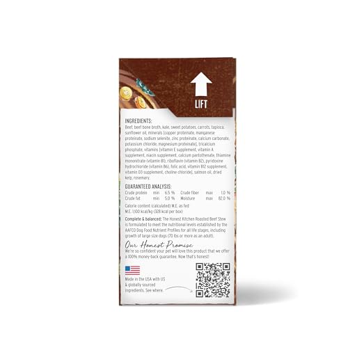 The Honest Kitchen estofado patatas-dulces-zanahorias: combinación nutritiva para perros activos