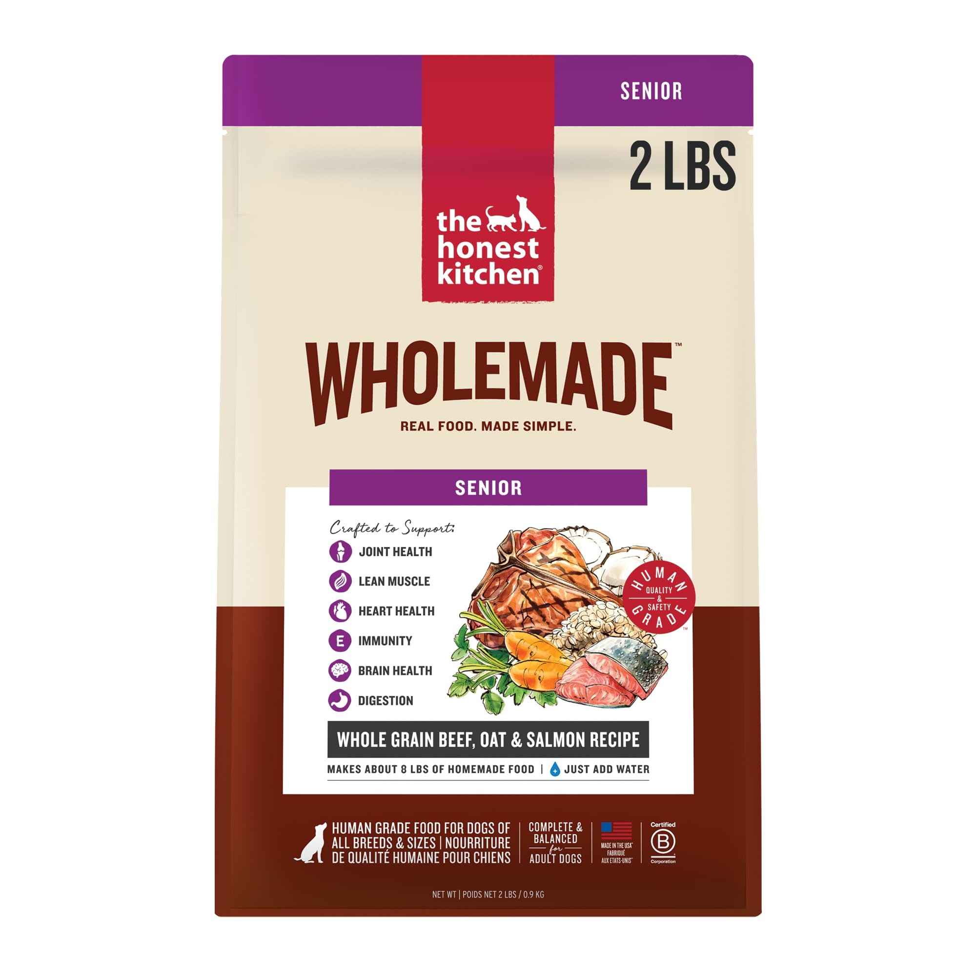 The Honest Kitchen WholeMade Senior en bolsa, ideal para hidratar y alimentar