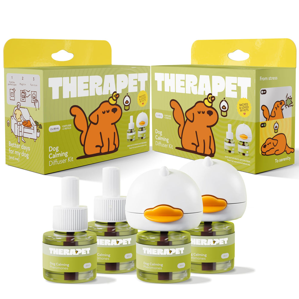 TherapetMD difusor-perro-calma-2pack crea un ambiente sereno para tu mascota.