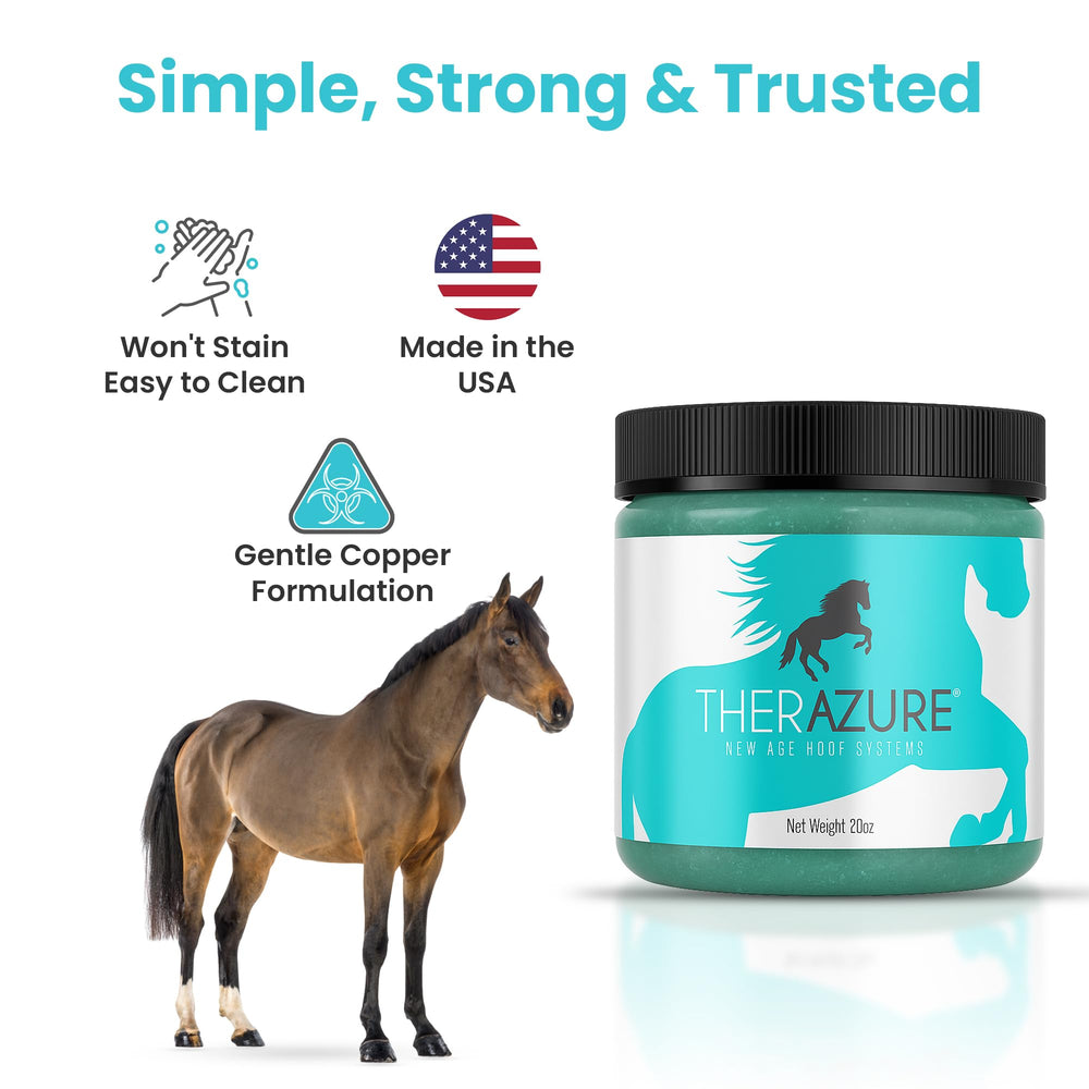 Therazure arcilla casco apto para caballos, vacas, ovejas, cabras y cerdos