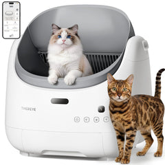 Thereye bandeja para gatos con diseño de tapa abierta facilita la entrada del felino
