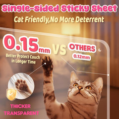 THLHKD protector de gatos, hoja adhesiva pequeña, protege superficies sin esfuerzo.