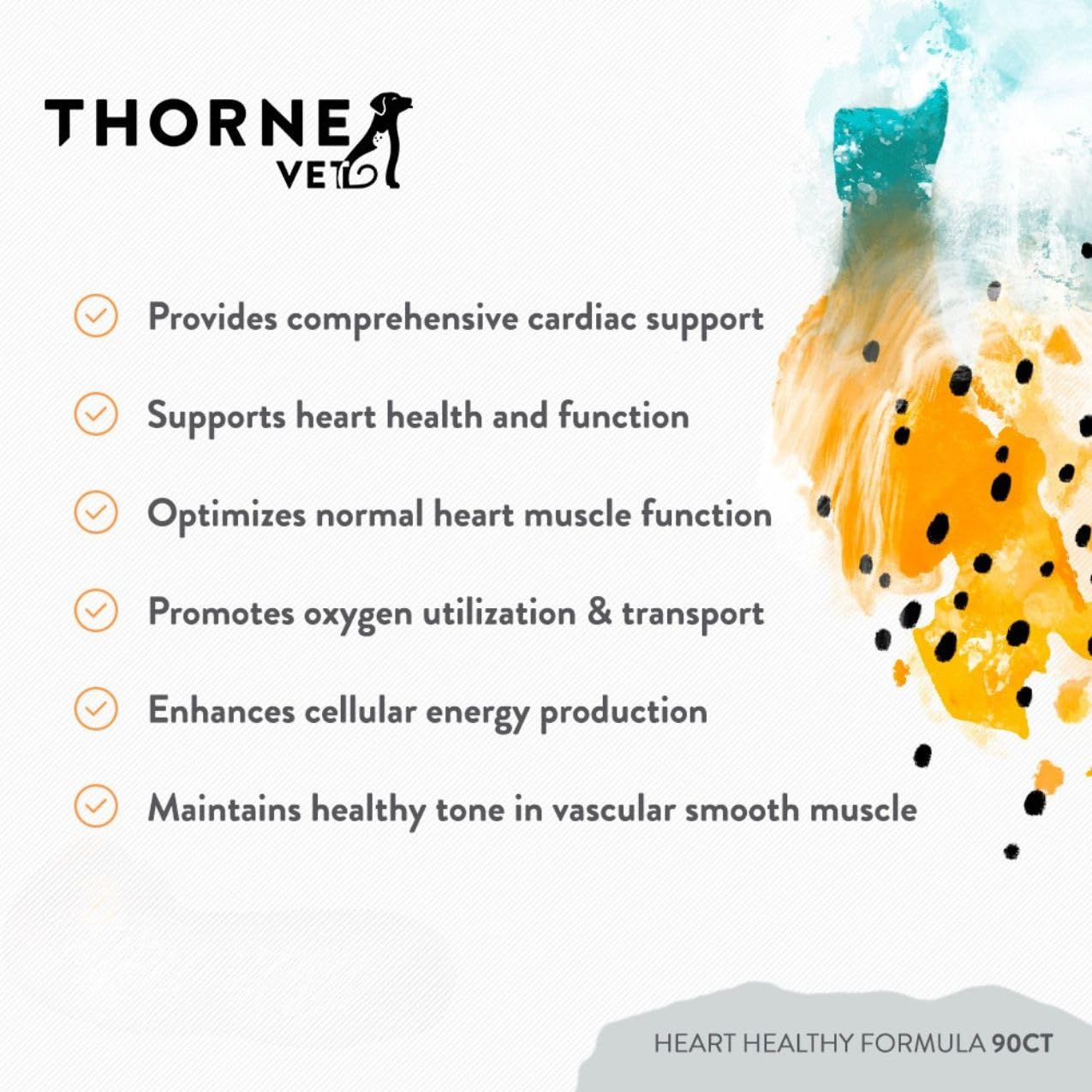 ThorneVET Fórmula uso diario para gatos, apoyo al sistema cardiovascular.
