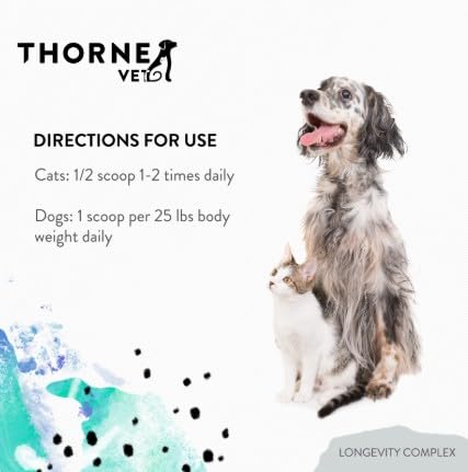 Textura suave de las gomitas ThorneVet Longevity para facilitar la rutina