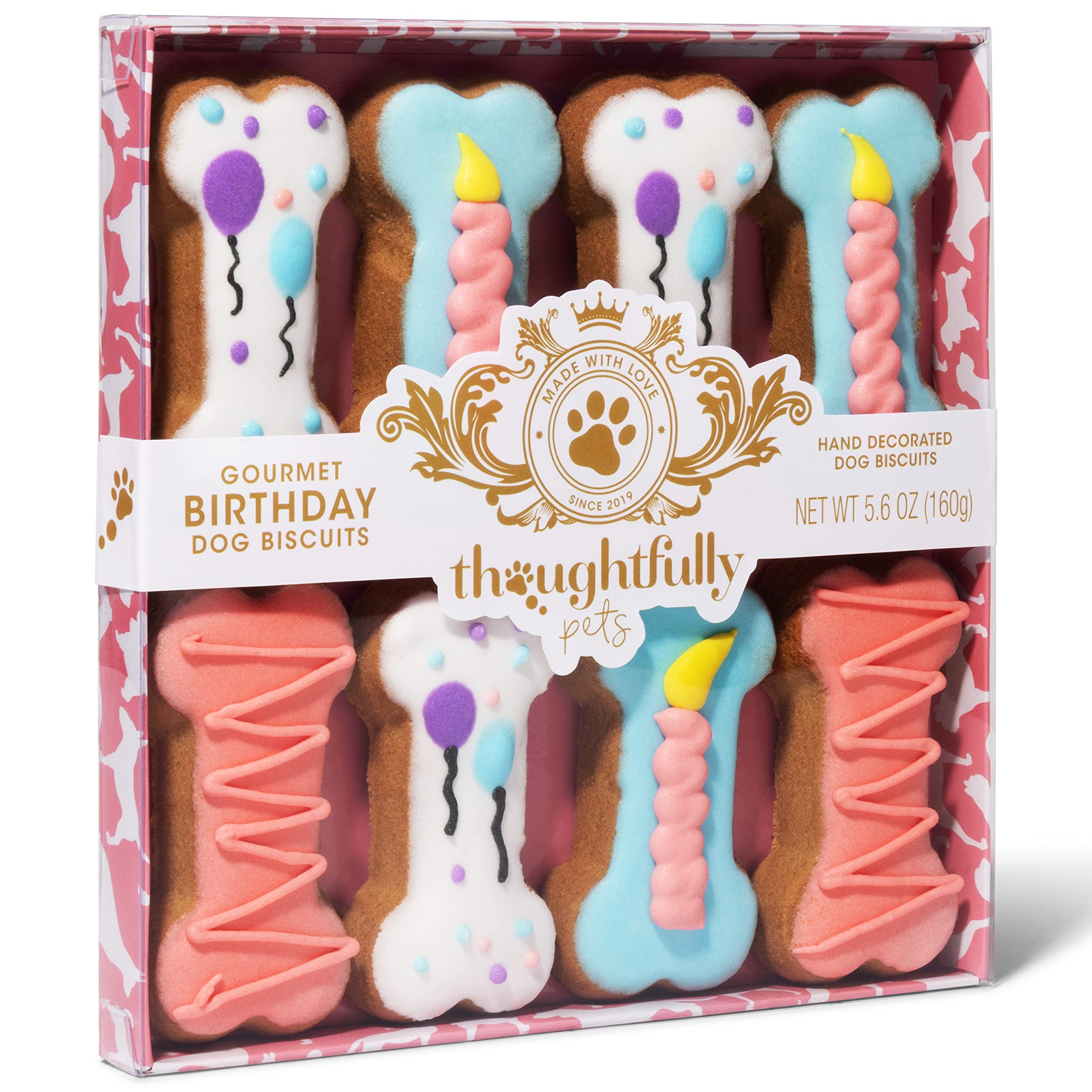 Thoughtfully Pets galletas de grado humano en rosa para perro.