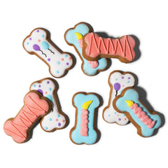 Thoughtfully Pets galletas decoradas a mano rosa, perfectas para celebrar al perro.