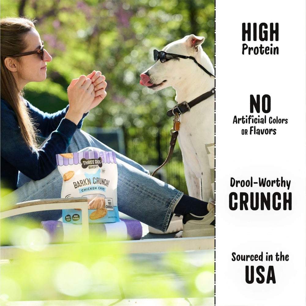 Bark'N Crunch! sin soja, snack simple y sabroso para perros.