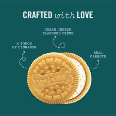 Three Dog Bakery Carrot Cake Lick’n Crunch, textura crujiente ideal para morder con satisfacción.