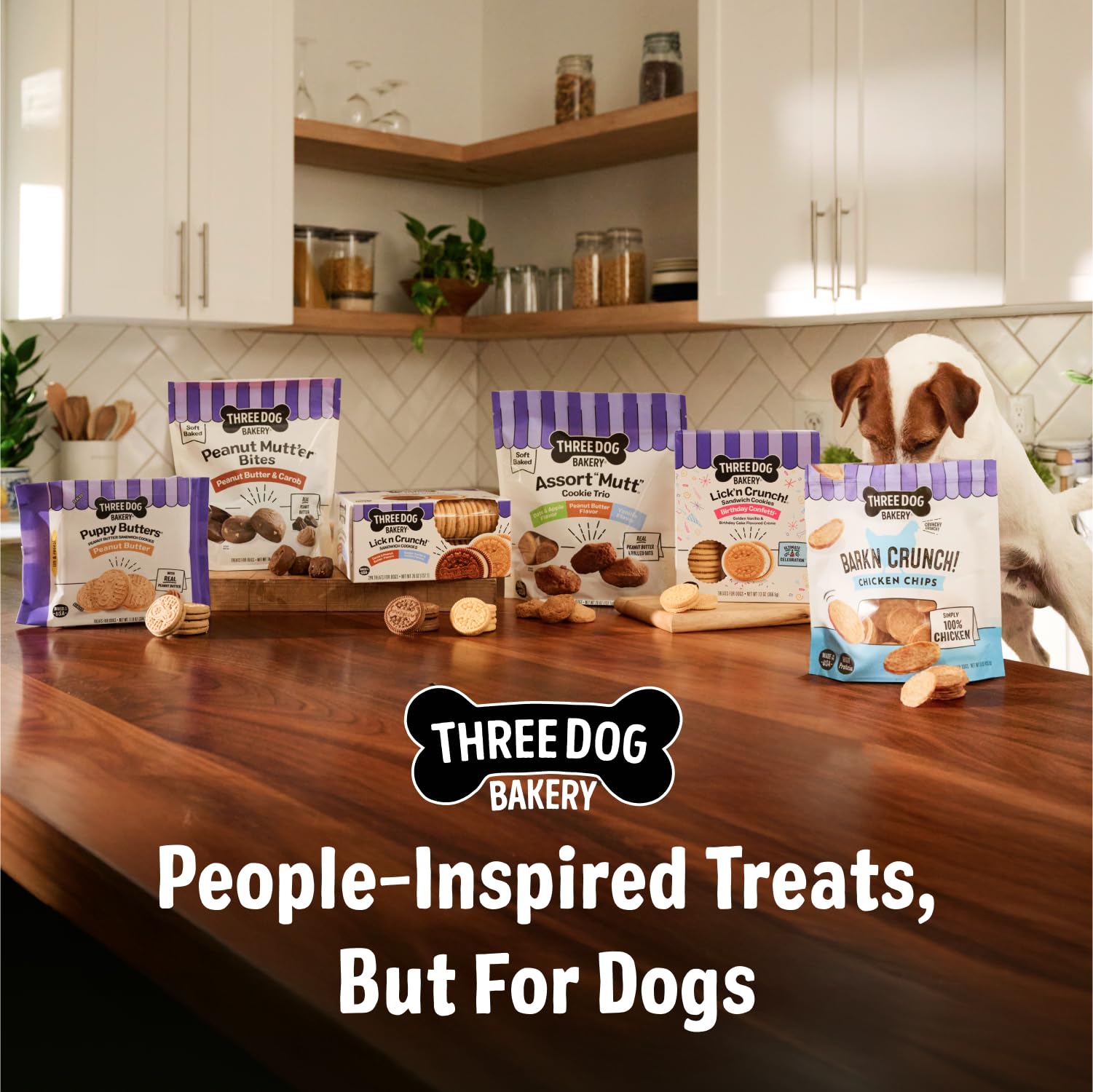 Three Dog Bakery Empaque Regalo: presentación atractiva para regalar a tu compañero peludo
