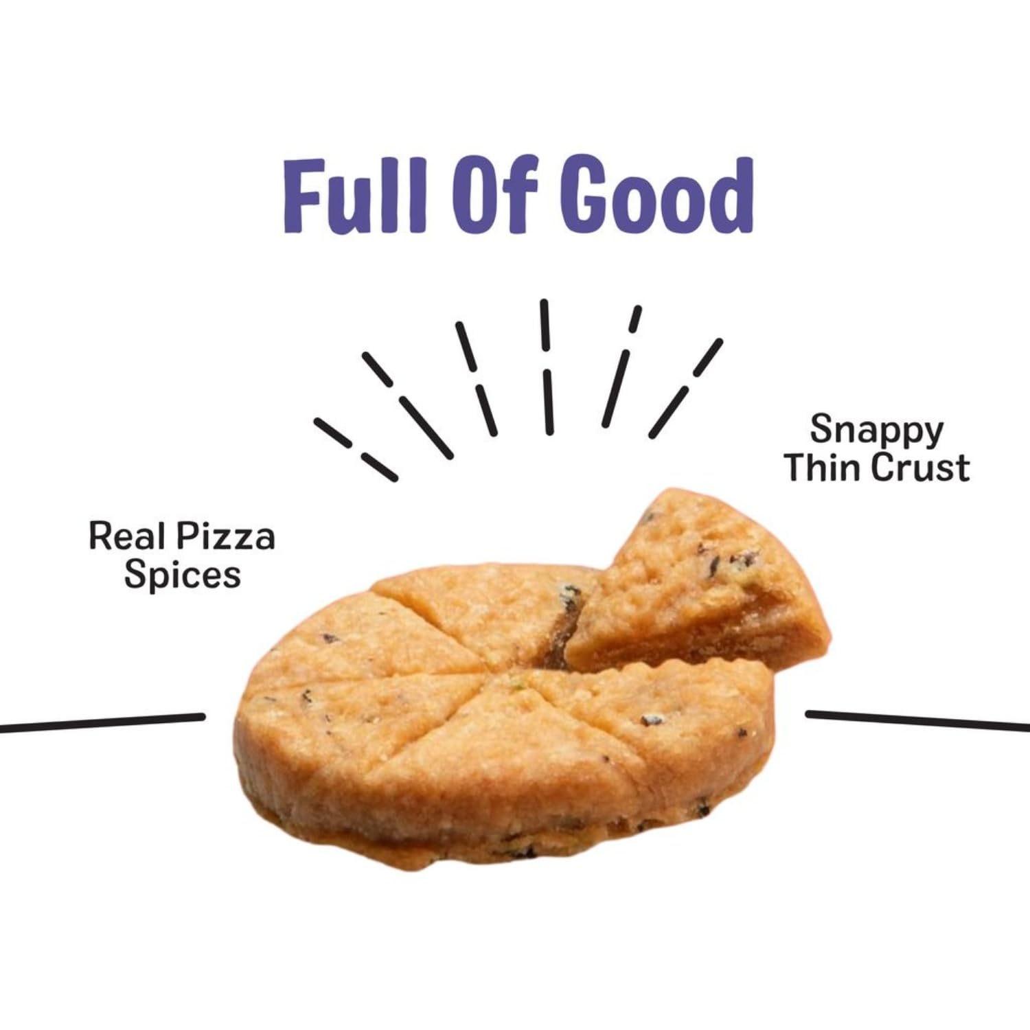 Three Dog Bakery Pupinos Pizza Cookies con parmesano real en cada mordisco.