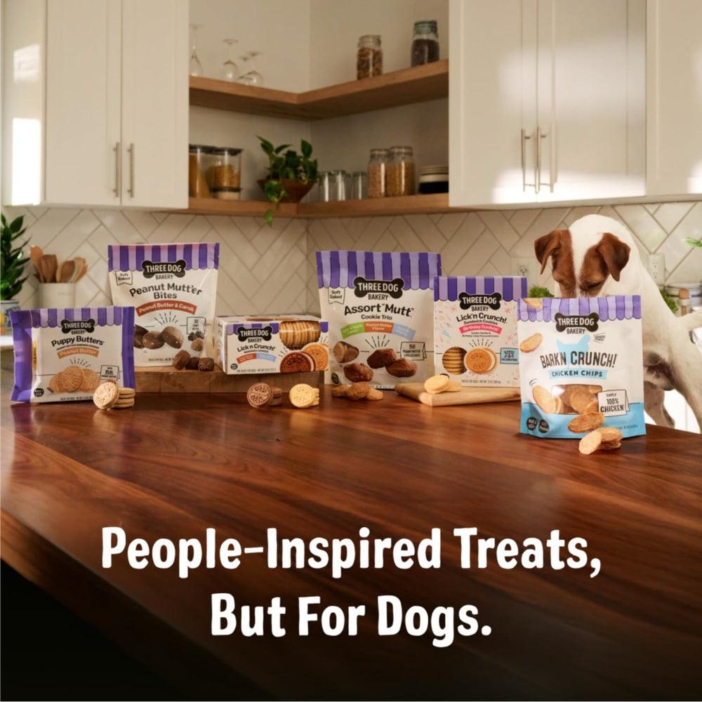 Three Dog Bakery sin sabores artificiales para merienda natural