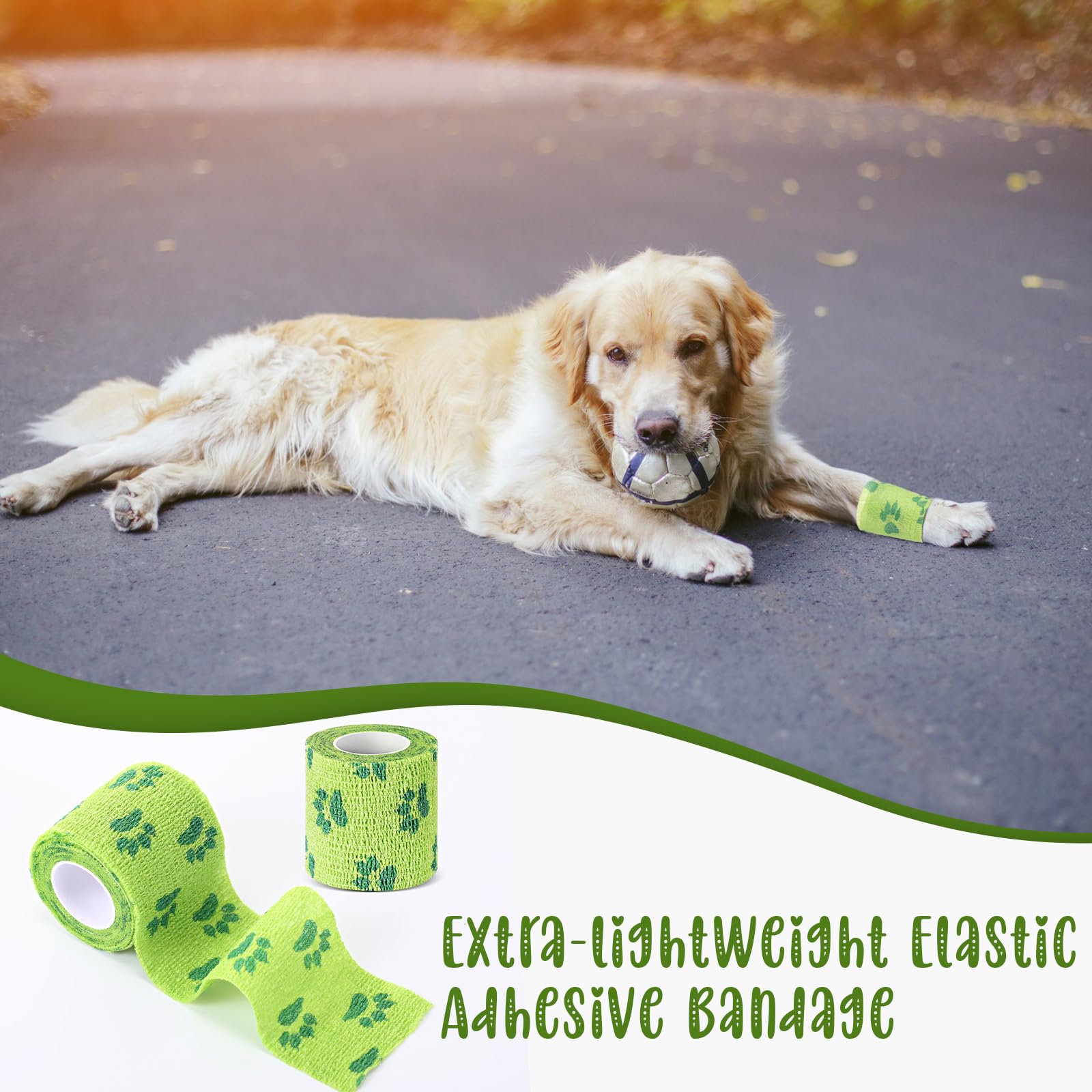 Vendaje verde Threlaco para cubrir heridas en varias zonas.