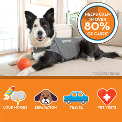 ThunderShirt, tejido ligero y transpirable para comodidad todo el día.