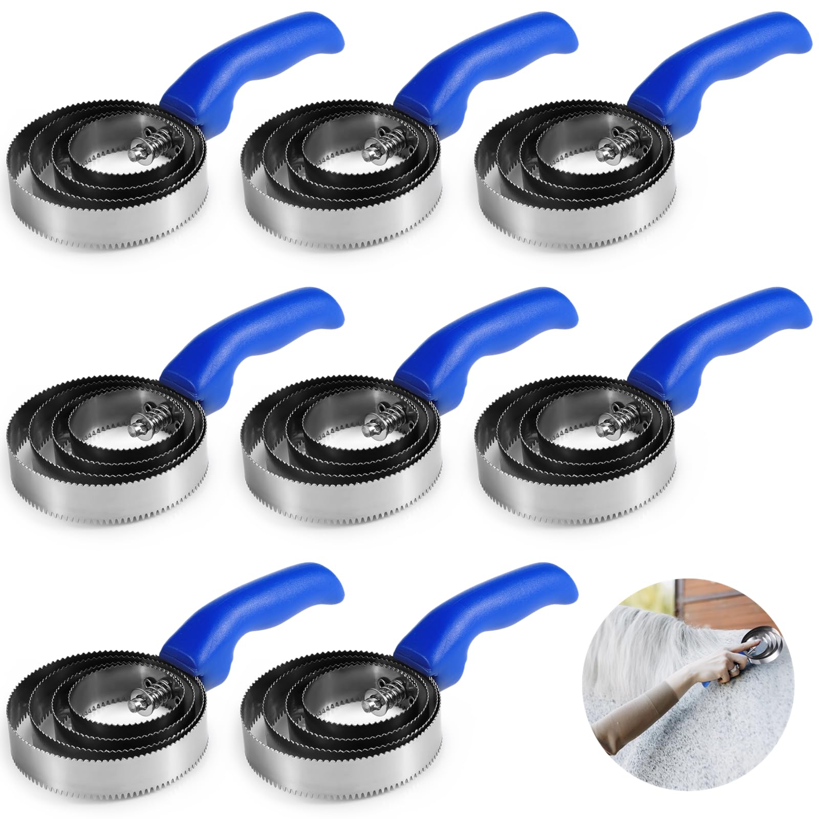 Tideme peine de curry reversible con 4 aros para cobertura amplia