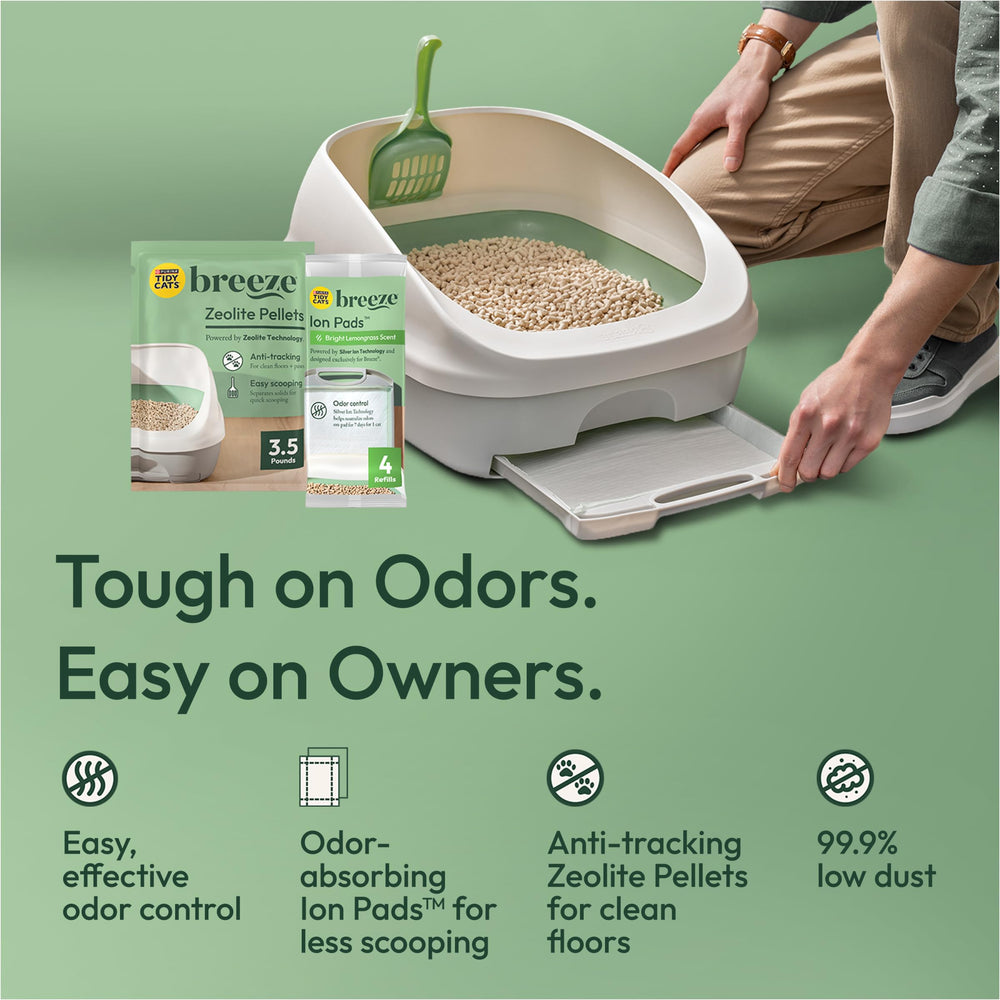 Sistema Breeze combinación de pellets y almohadillas para olores efectivos