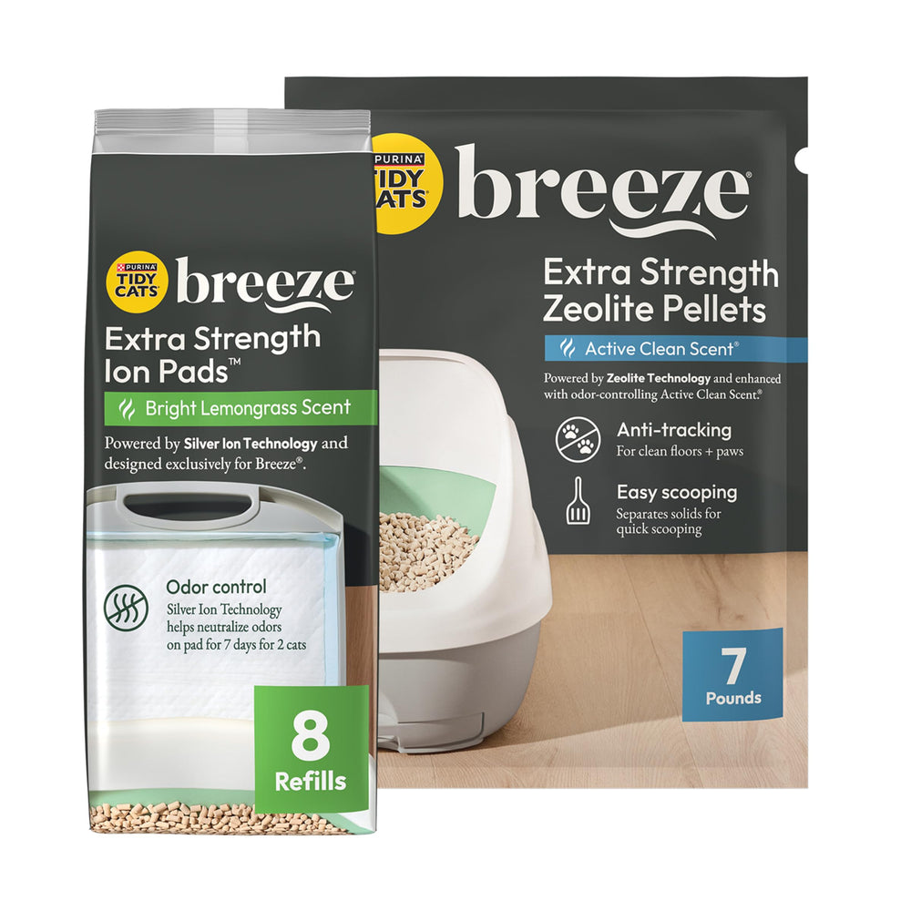 Purina Tidy Cats Breeze pellets de zeolita con aroma suave para control de olores
