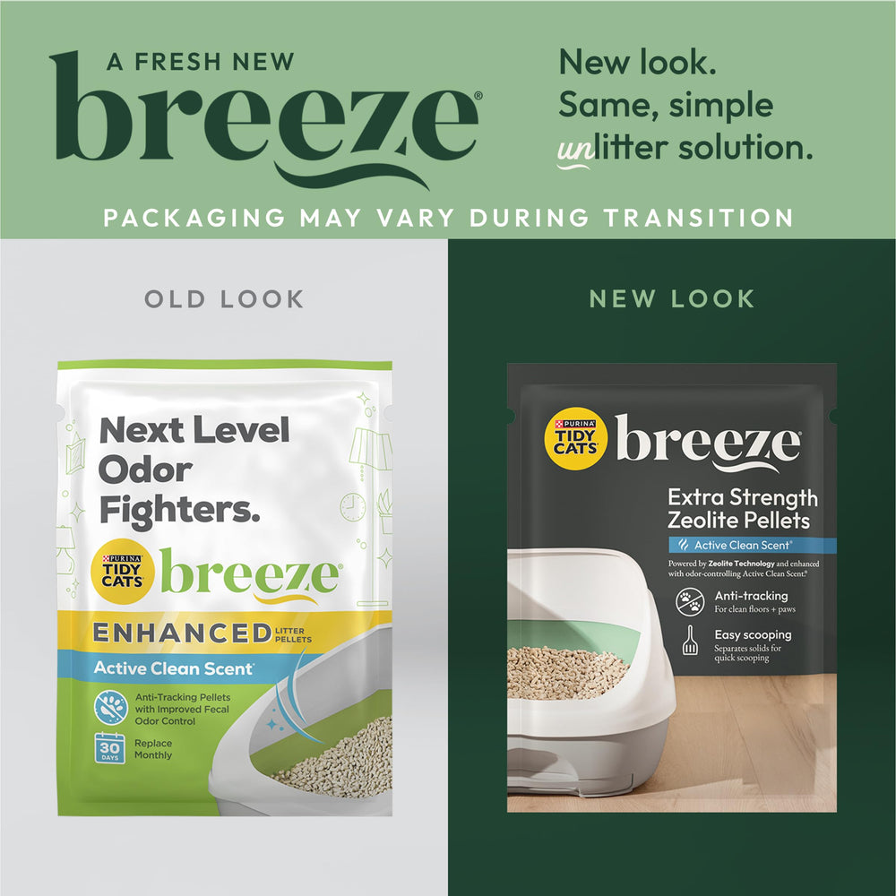 Purina Tidy Cats Breeze: pellets de zeolita para absorber orina y reducir olores.