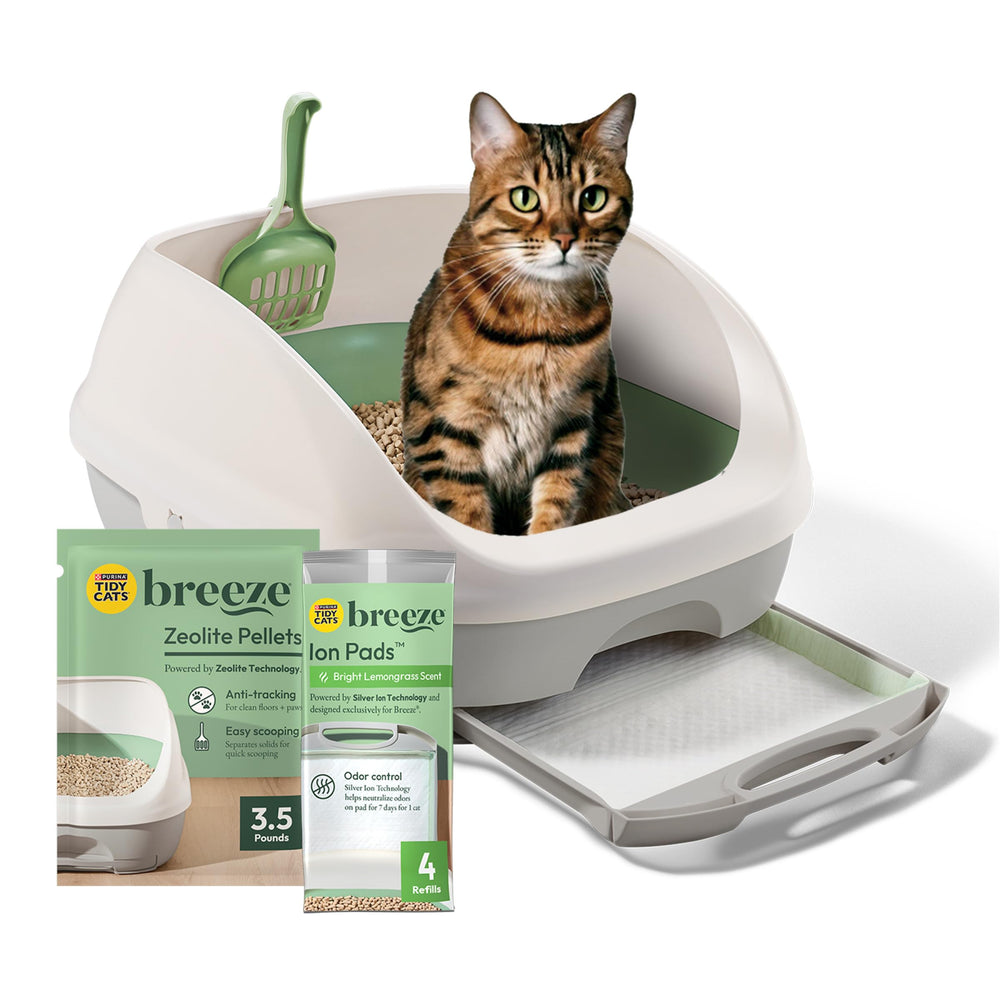 Tidycats Breeze, sistema de caja de arena abierta para fácil acceso y limpieza