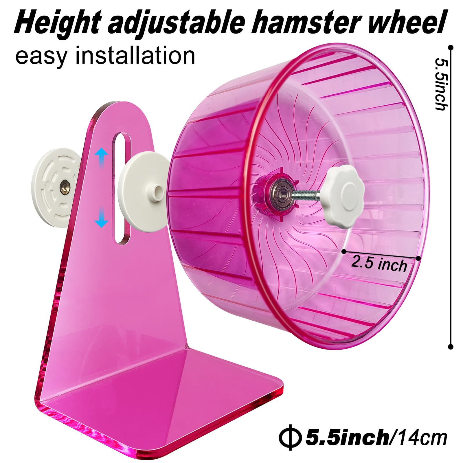 TieLishor rueda de hamster cómoda, pista amplia para movimiento natural.