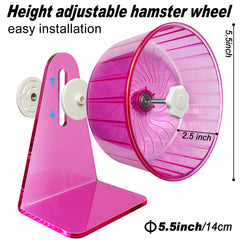 TieLishor rueda de hamster cómoda, pista amplia para movimiento natural.