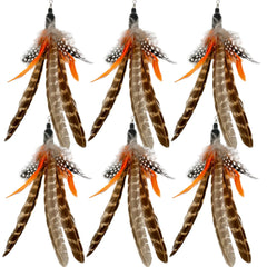 TIENAILING plumas para juguete de gato, recambio de 6 piezas para capturar la atención del felino