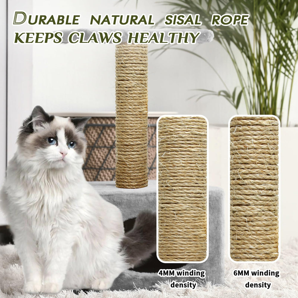 Textura natural de cuerda sisal de TienYow en primer plano.