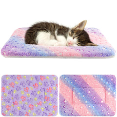 Manta Tierecare para gato, doble patrón, ideal para mayor comodidad y calidez.