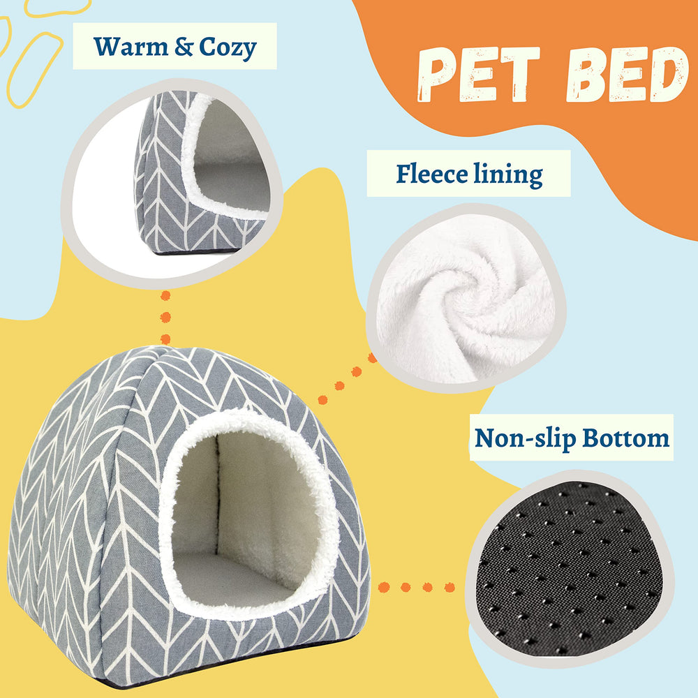 Tierecare refugio mini erizo, mullido y cómodo para siestas tranquilas.