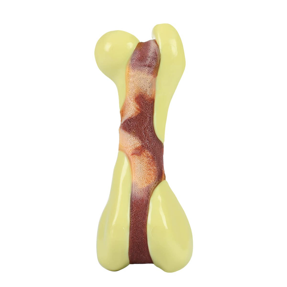 Tikaton Hueso realista de masticación para perros, opción segura contra ansiedad y aburrimiento.