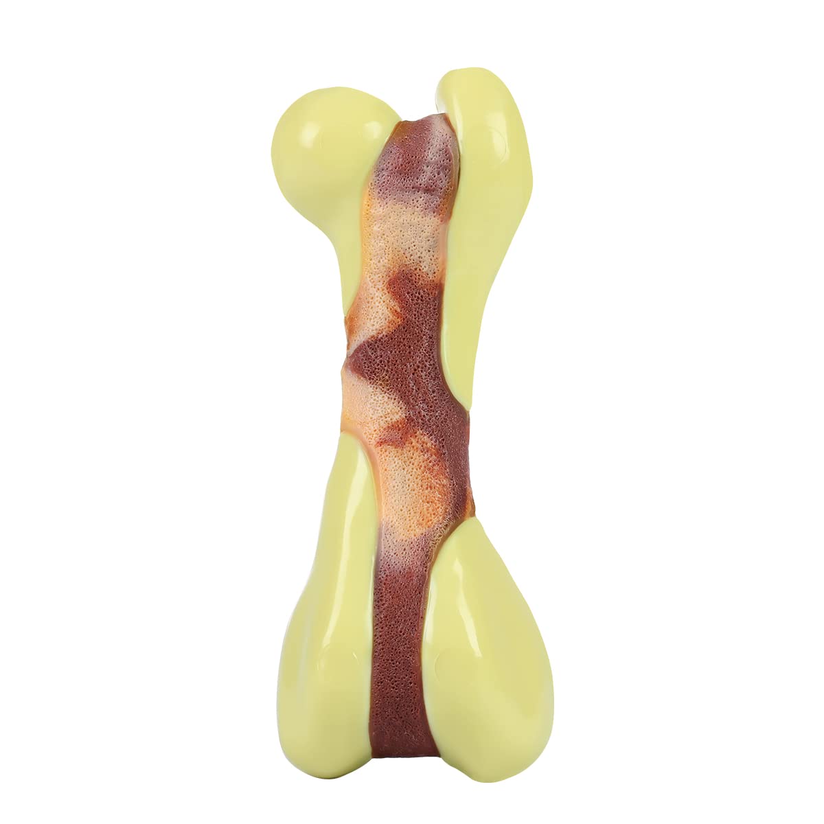 Tikaton Hueso realista de masticación para perros, opción segura contra ansiedad y aburrimiento.