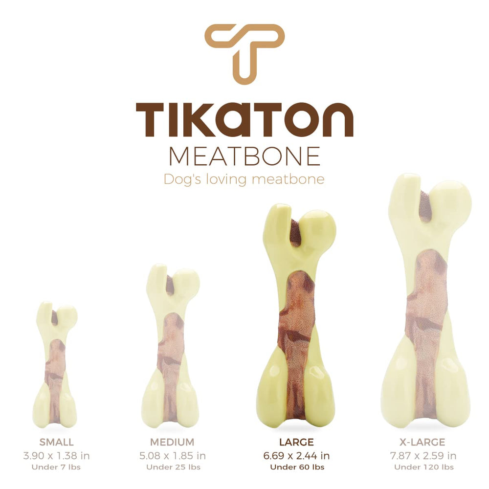 Tikaton Uso para perros de hasta 60 libras con masticación intensa.