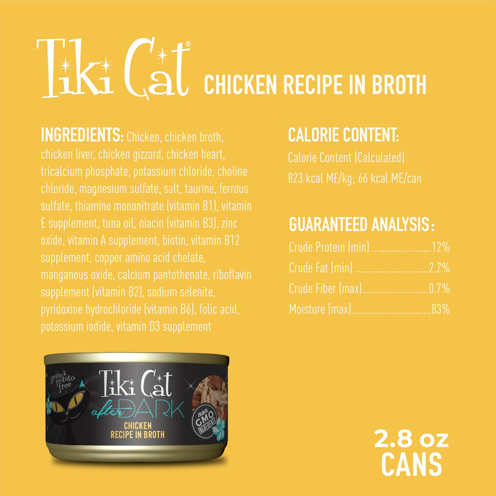 Tiki Cat After Dark alto contenido de humedad para favorecer la hidratación.