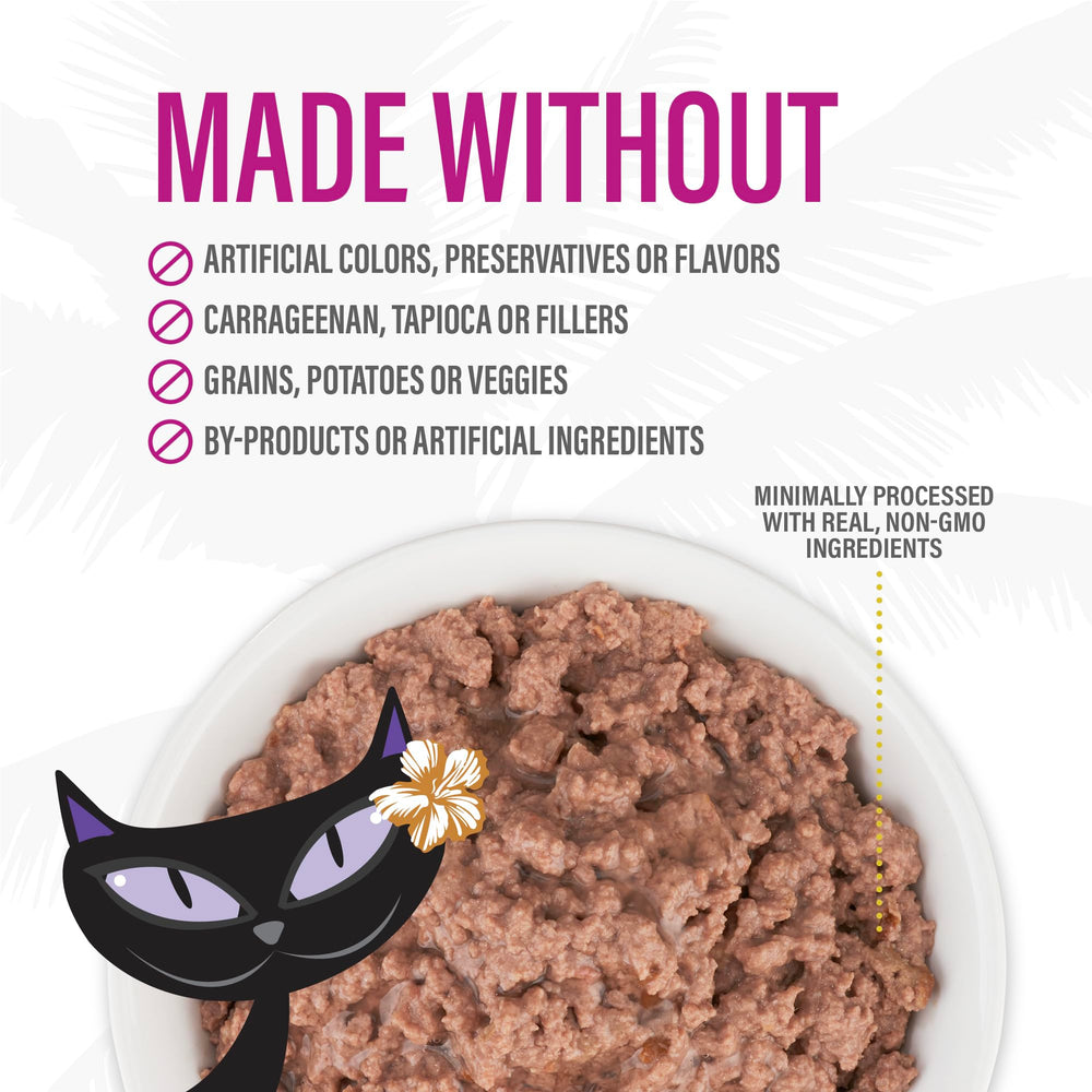 Tiki Cat After Dark Pate, preparado con carne real para sabor natural