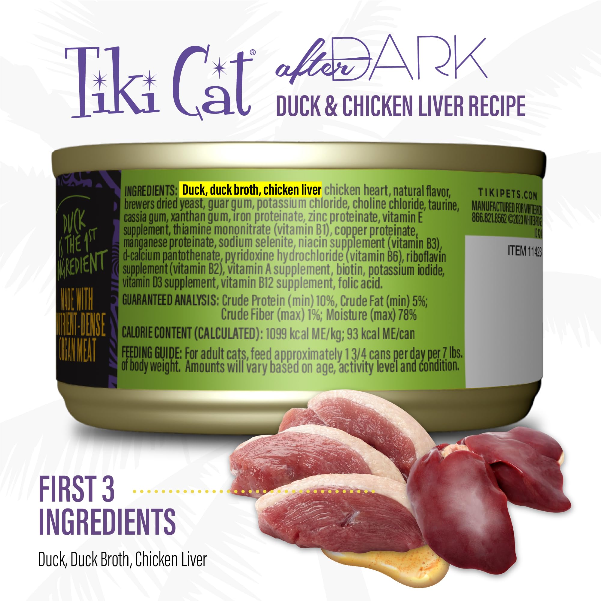Pate After Dark: ingredientes clave para una nutrición felina equilibrada.