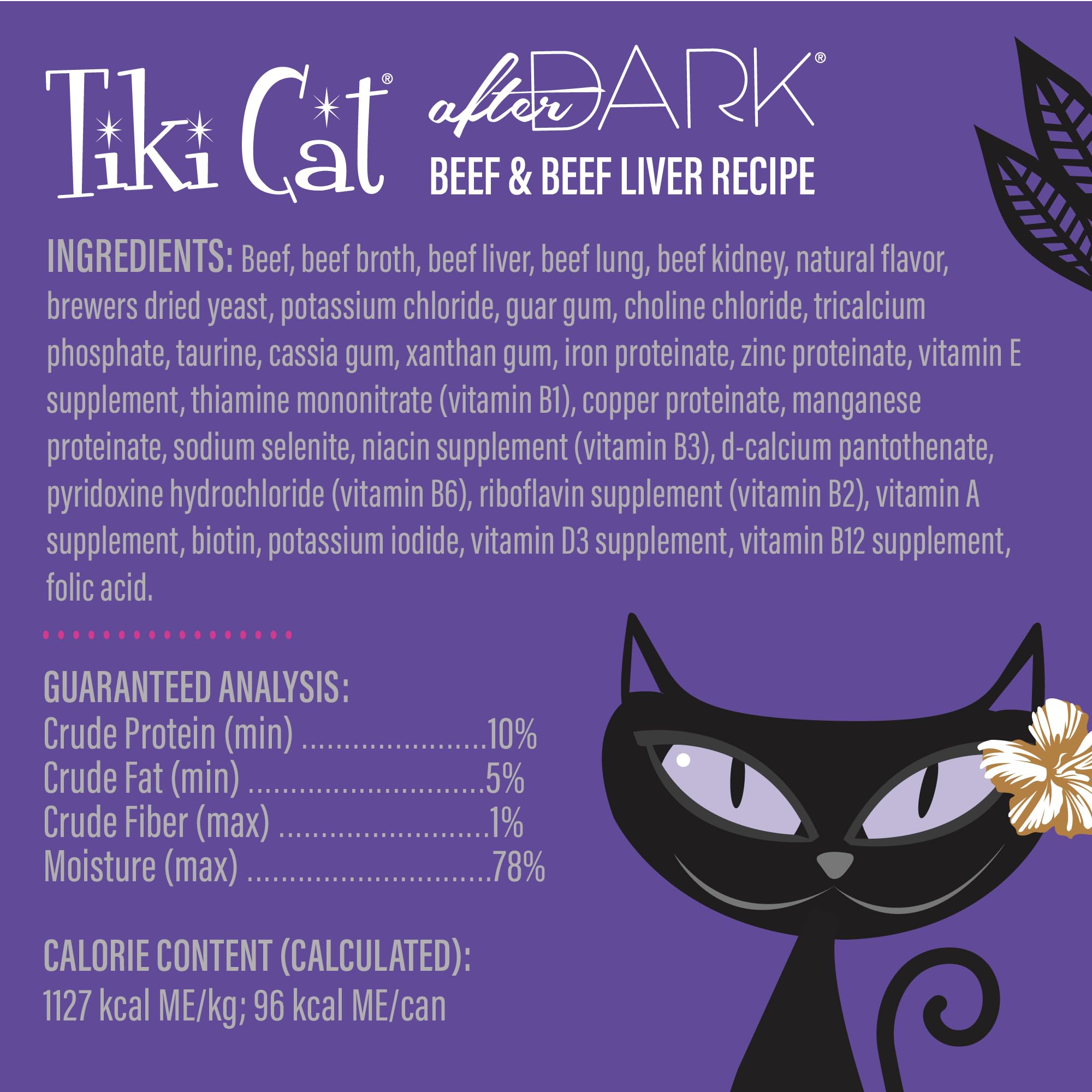Tiki Cat After Dark Pate, sin colorantes artificiales ni conservantes