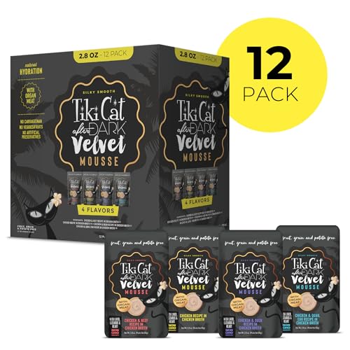 Tiki Cat After Dark Velvet Mousse bolsas 2,8 oz listas para servir