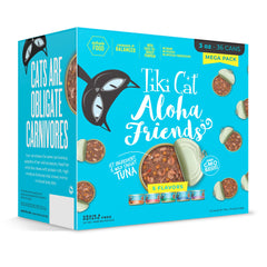 Tiki Cat Aloha Friends, lata de 85 g para felinos, sabor delicioso.
