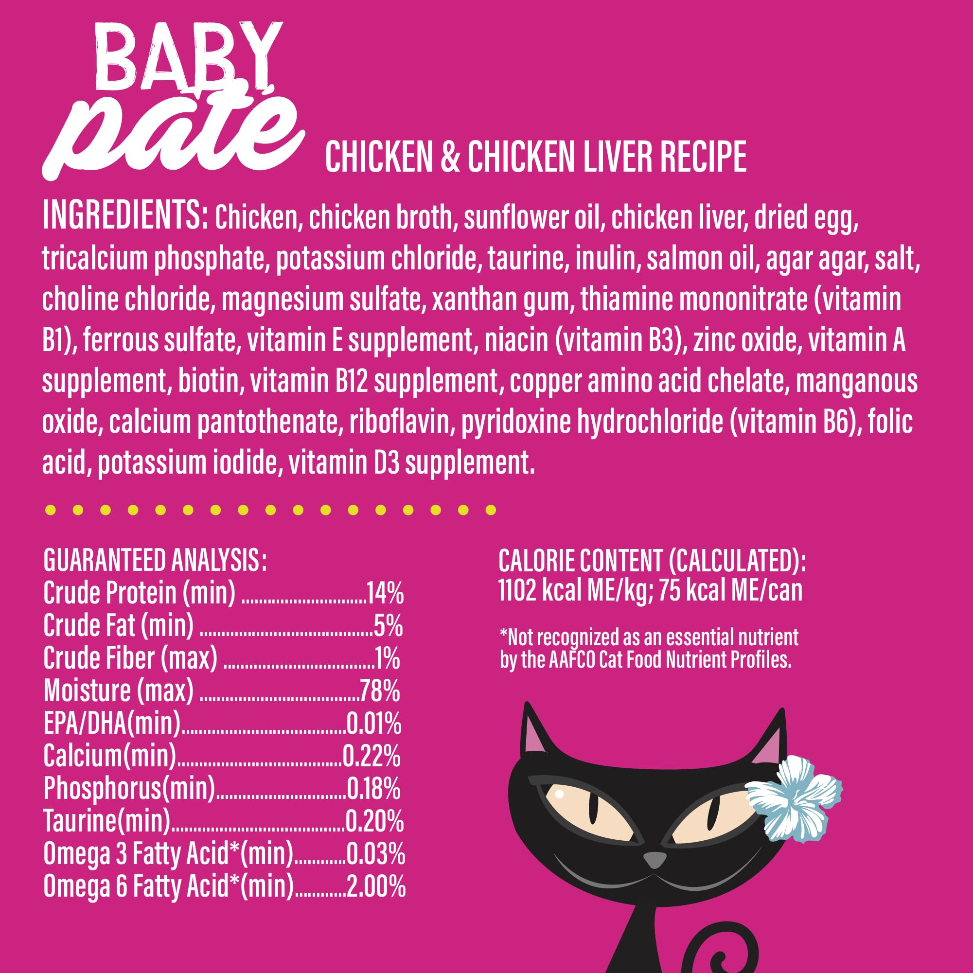 TIKI PETS Tiki Cat Baby Pate sin granos para gatitos.