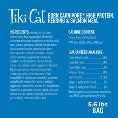 Tiki Cat Born Carnivore, sabor a salmón para gusto más atractivo.