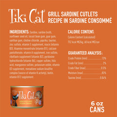 Tiki Cat Grill con gambas enteras en consommé, textura atractiva.