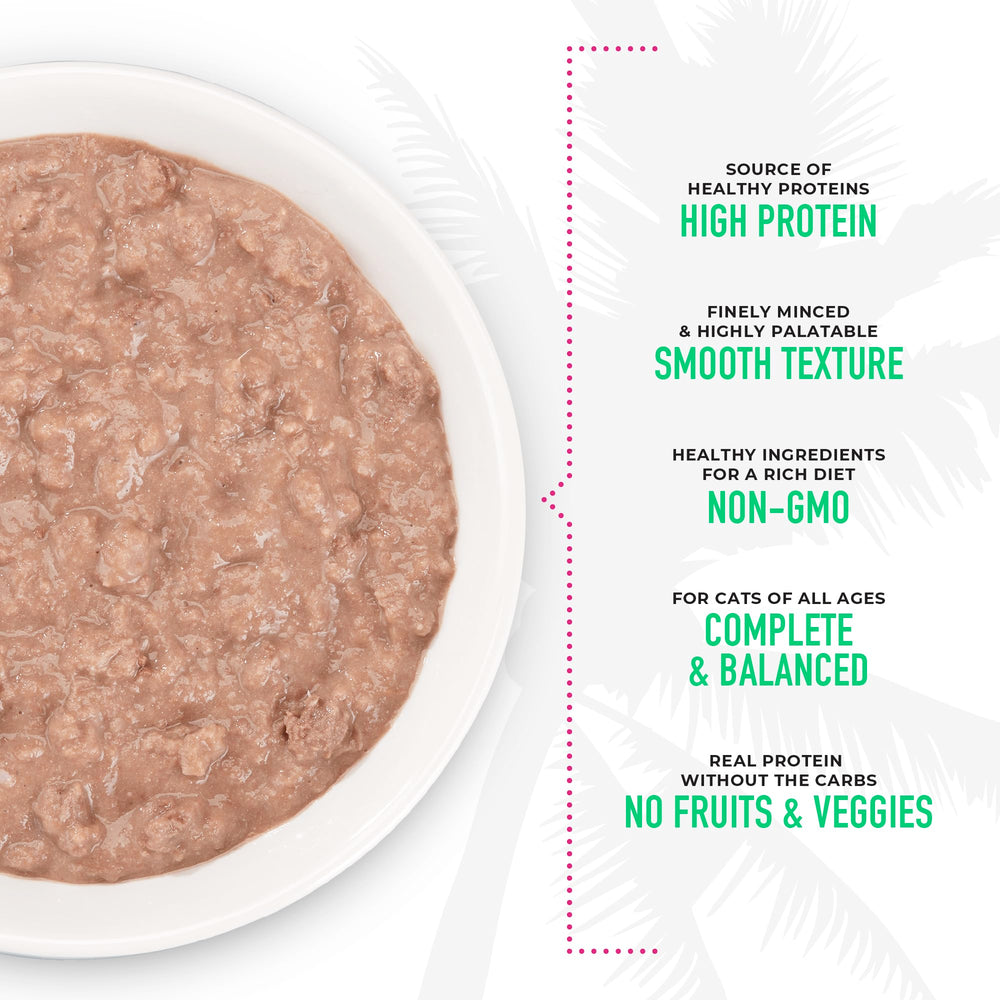 Tiki Cat Grill Pâté 100% no transgenico, ingredientes simples y puros.