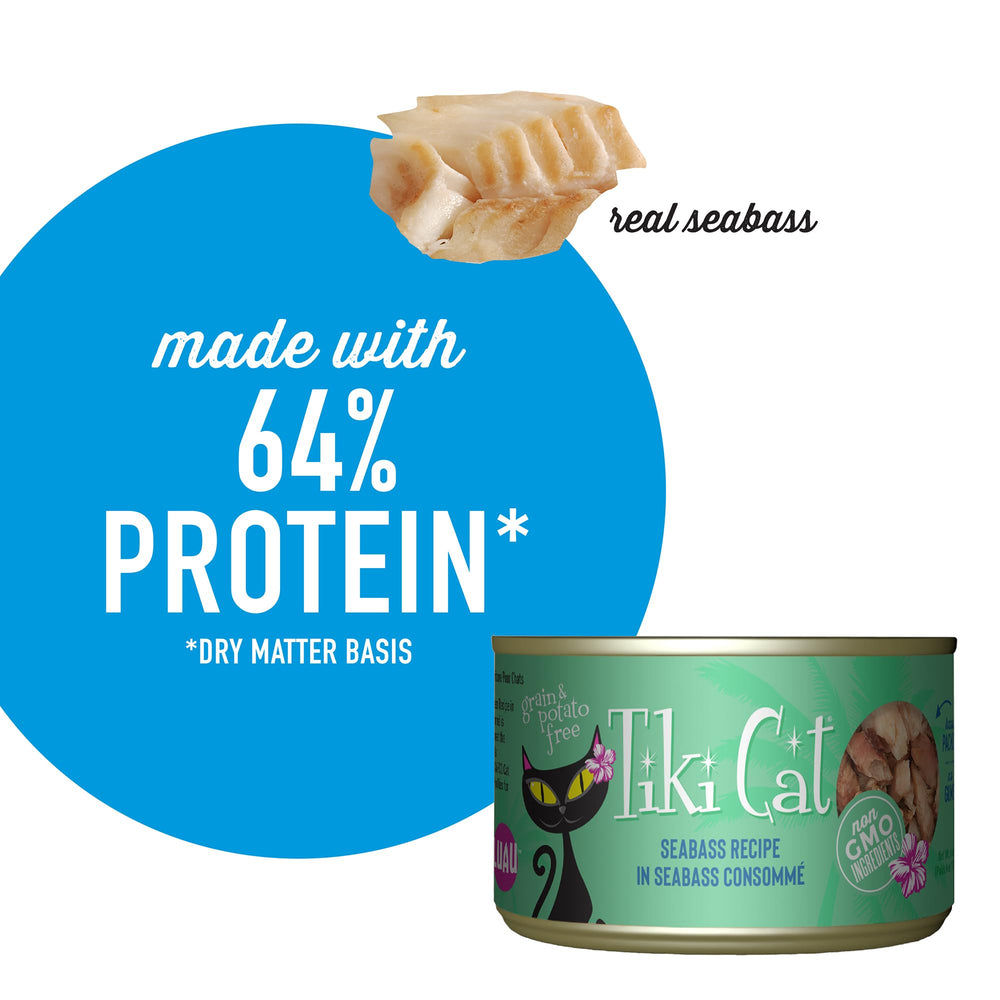Tiki Cat Luau: nutrición equilibrada con proteína de carne y pescado.