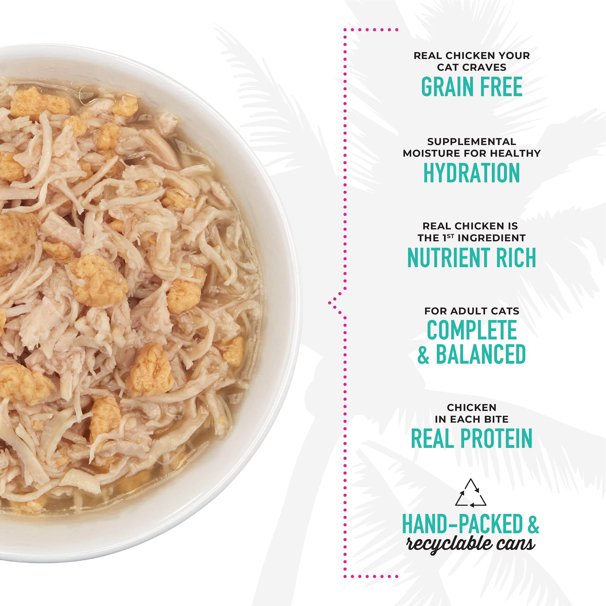 Tiki Cat Luau nutrición equilibrada, apto para todas las etapas de vida.